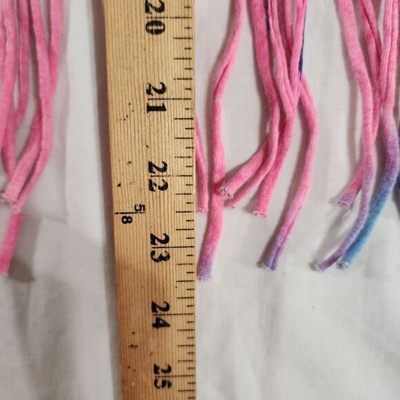 Tie‎ Dye Bahamas Tank Top Size Medium Fringe Hem COCO CAY Pink Blue Purple - Picture 10 of 10